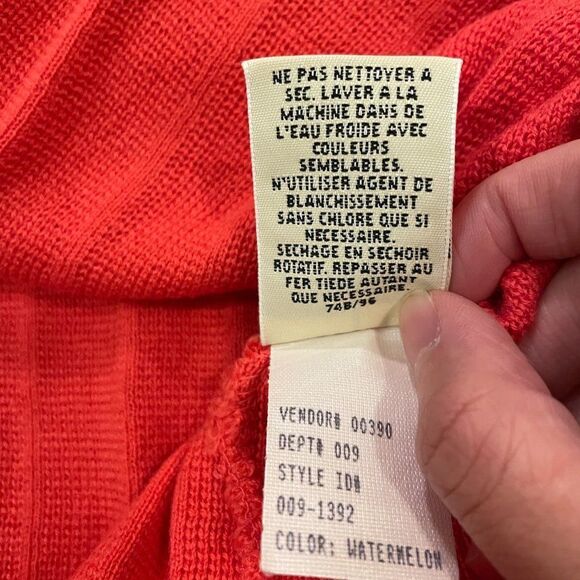 NWOT Eddie Bauer Knit Sweater Zip-Up in Pink - M - Picture 6 of 10